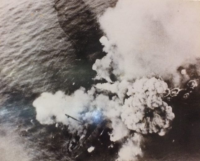 津軽海峡で撃沈される第三青函丸